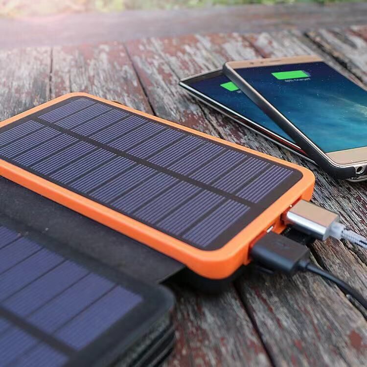 Cross-border foldable solar power bank large capacity waterproof outdoor lighting power bank 20000 mAh