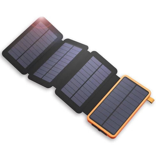 Cross-border foldable solar power bank large capacity waterproof outdoor lighting power bank 20000 mAh